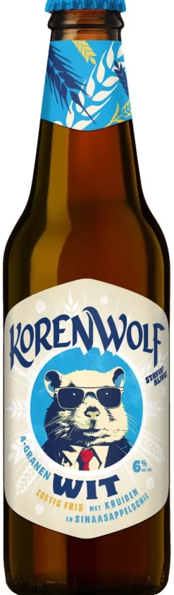 Korenwolf 4-granen Wit